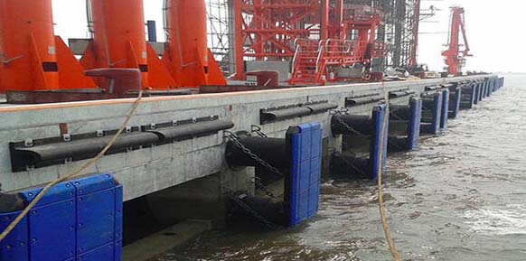 Application of GD Type Marine Rubber Fenders