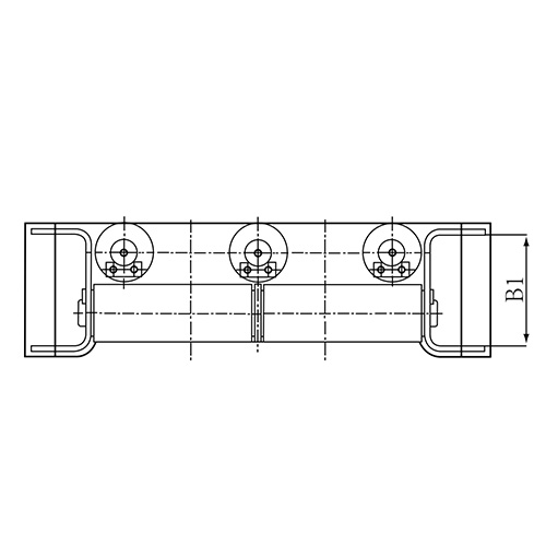 seven-roller fairlead Type D size chart 3